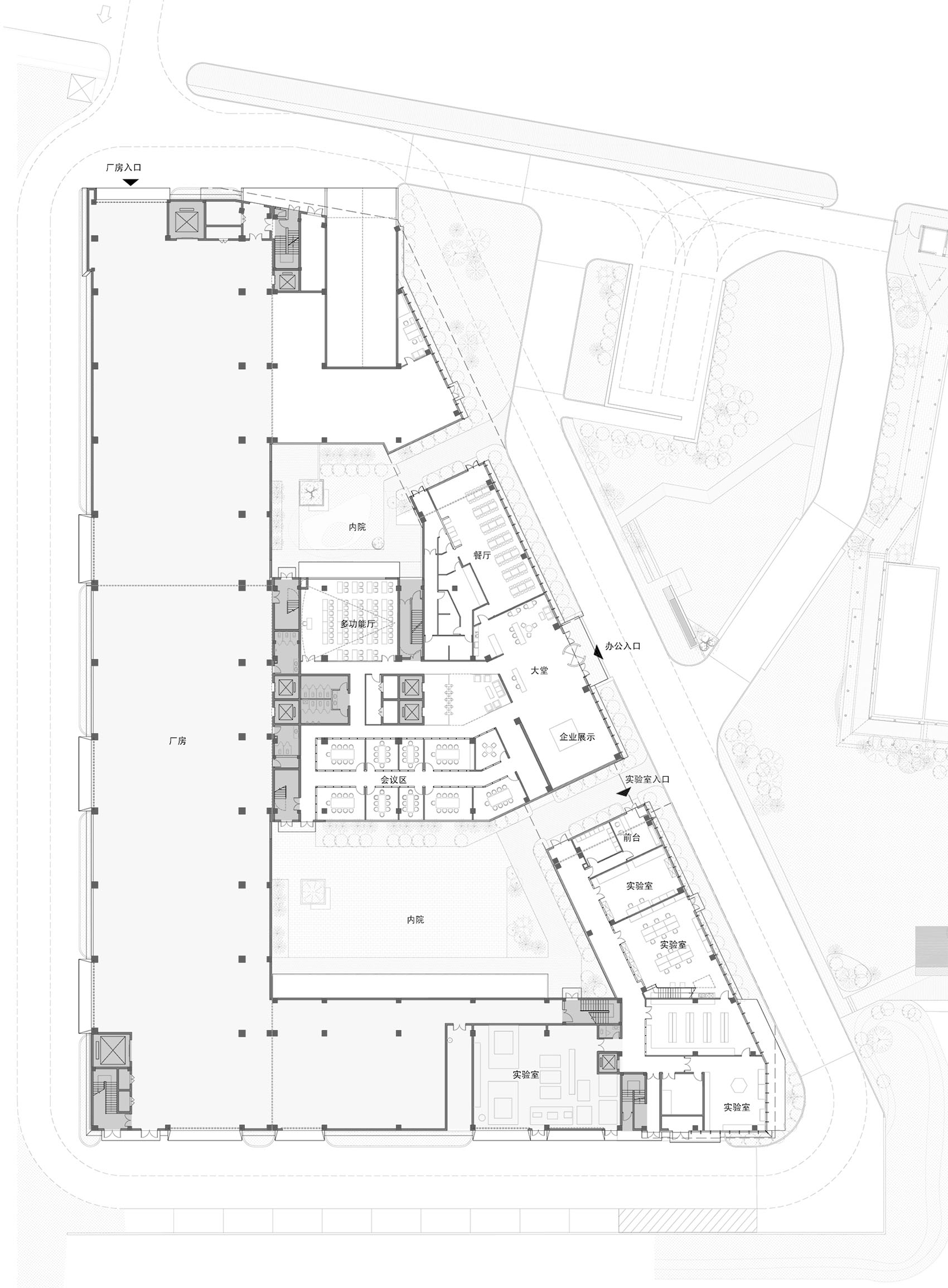 中达科技办公综合体丨中国浙江丨上海半场半地建筑设计工作室-80