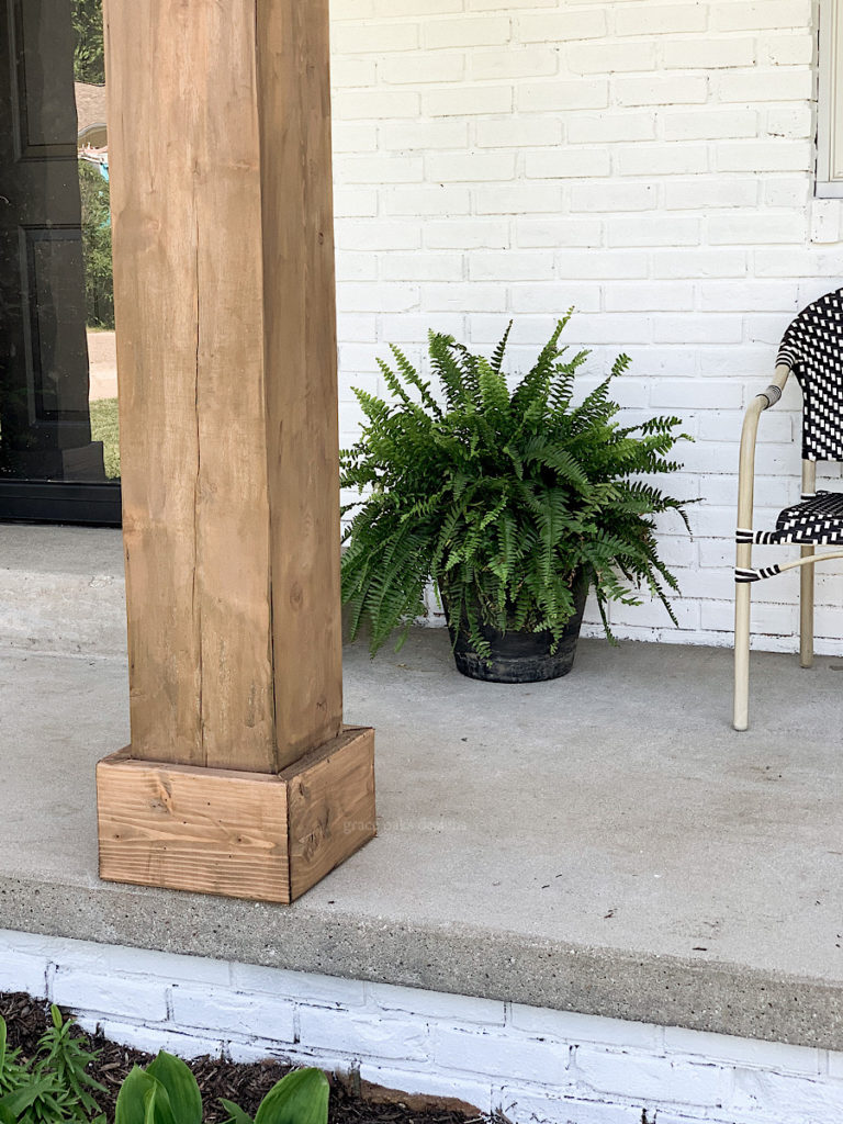 EXTERIOR REFRESH - WOOD SHUTTERS & PORCH COLUMNS | ORC WEEK 6 - Grace Oaks Designs-18