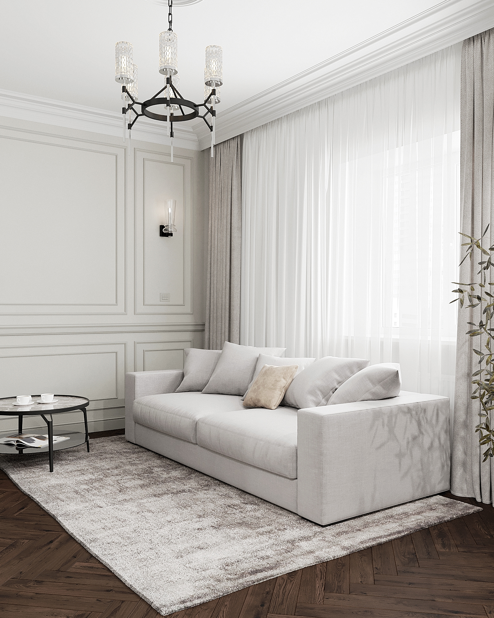 Kitchen living room visualization-7