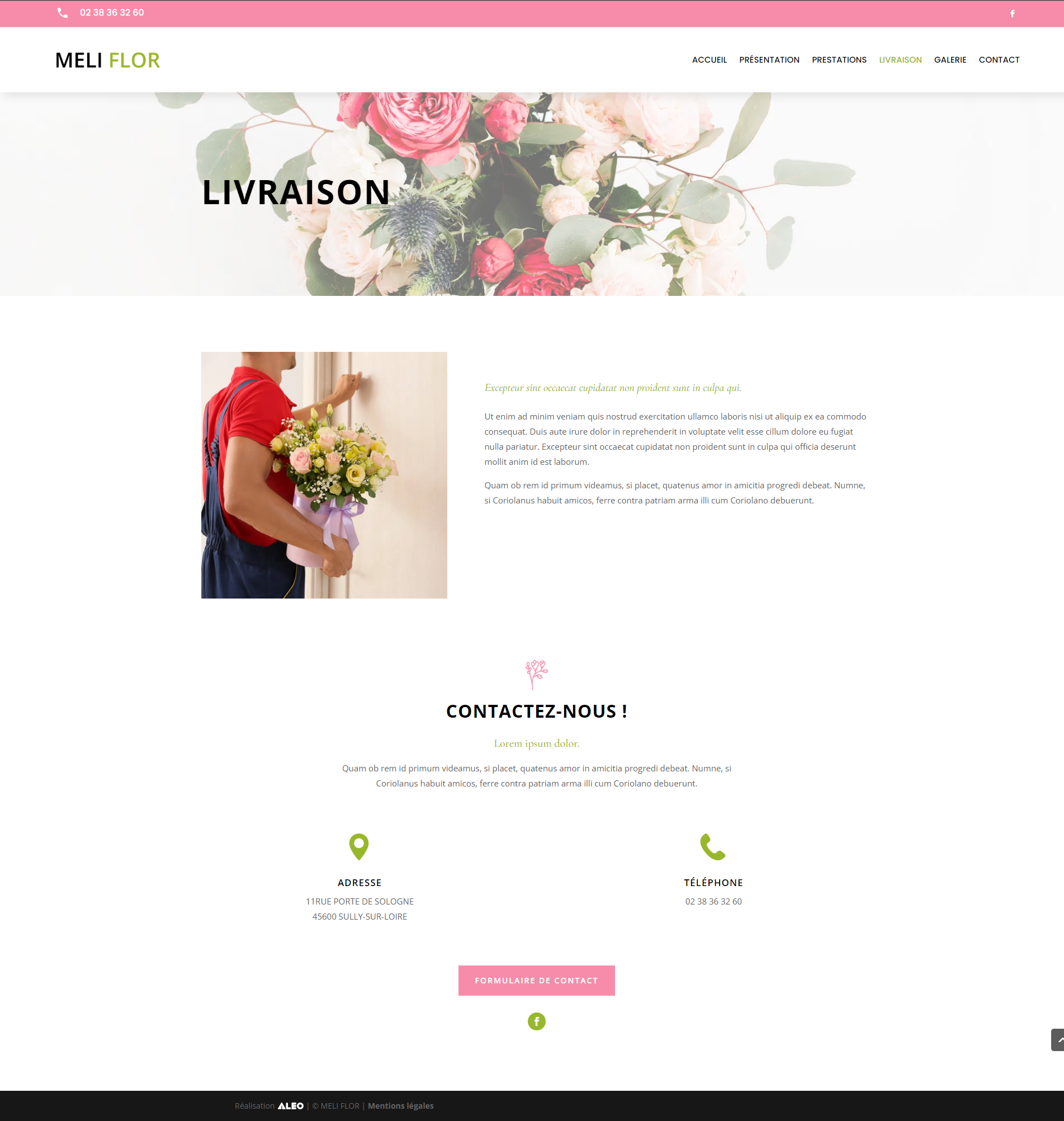 Site vitrine | Fleuriste | WordPress-4