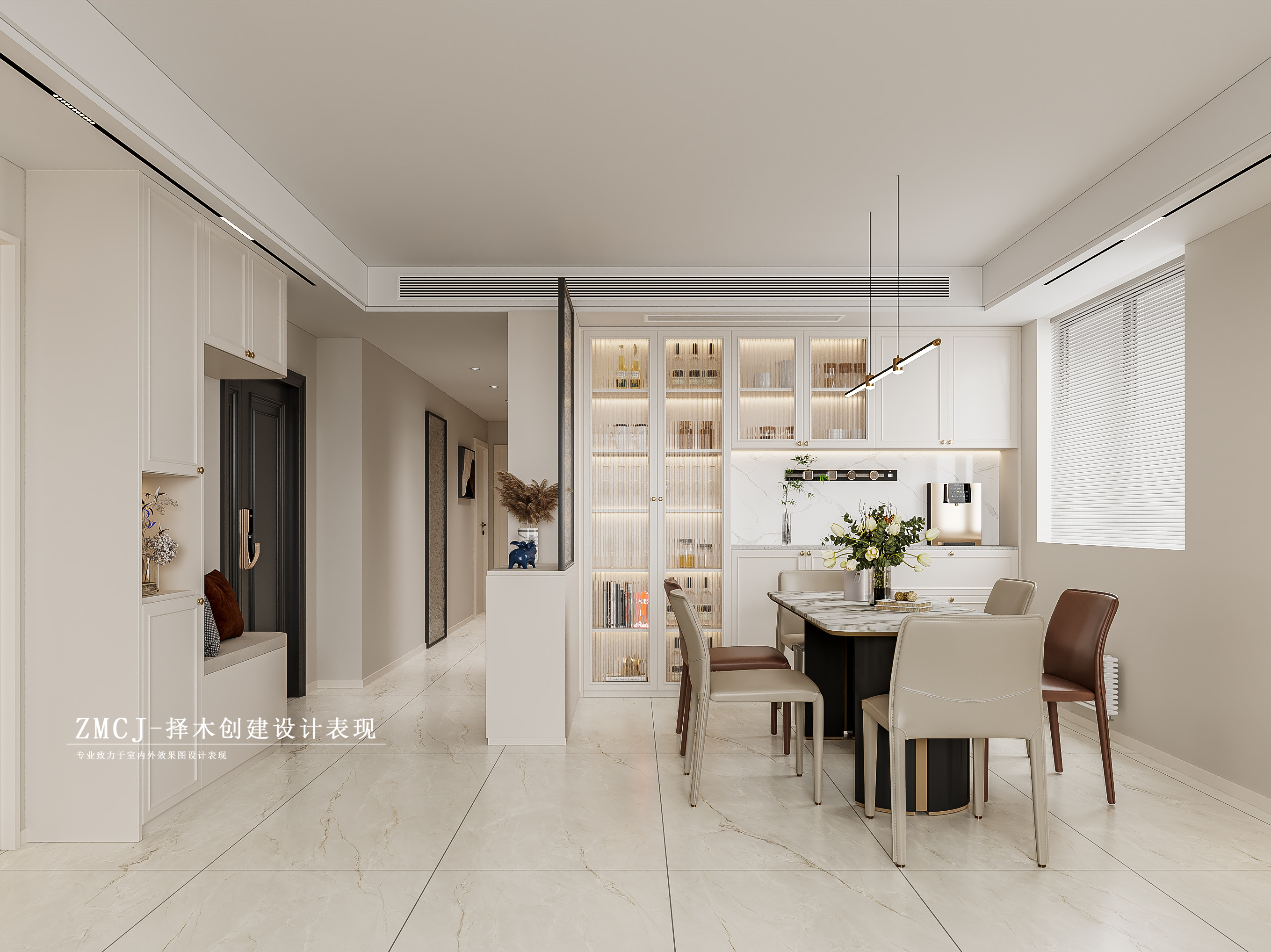 家装-现代客餐厅厨房卧室卫生间-2