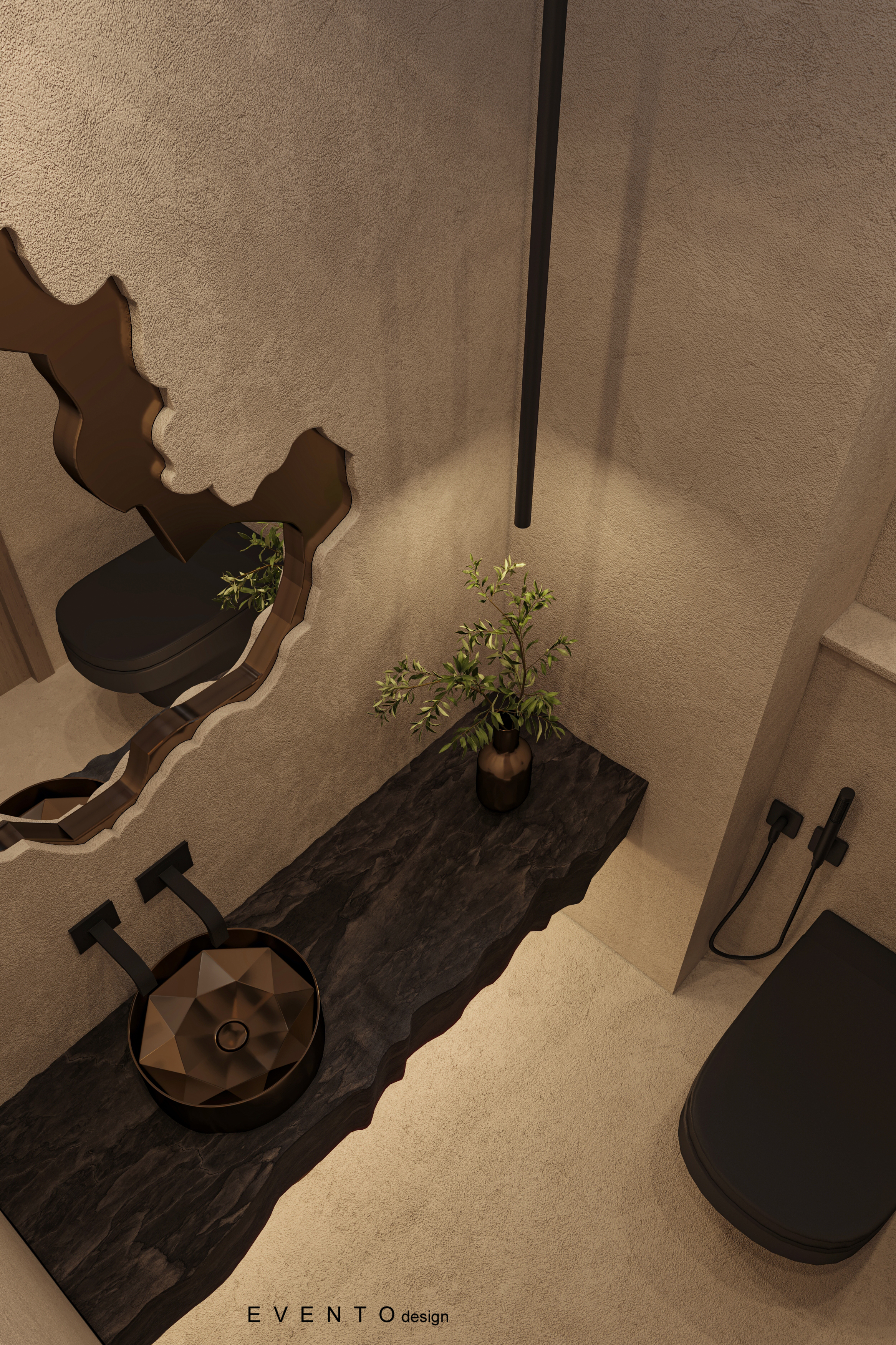 GUEST BATHROOM (day and night shots)-6