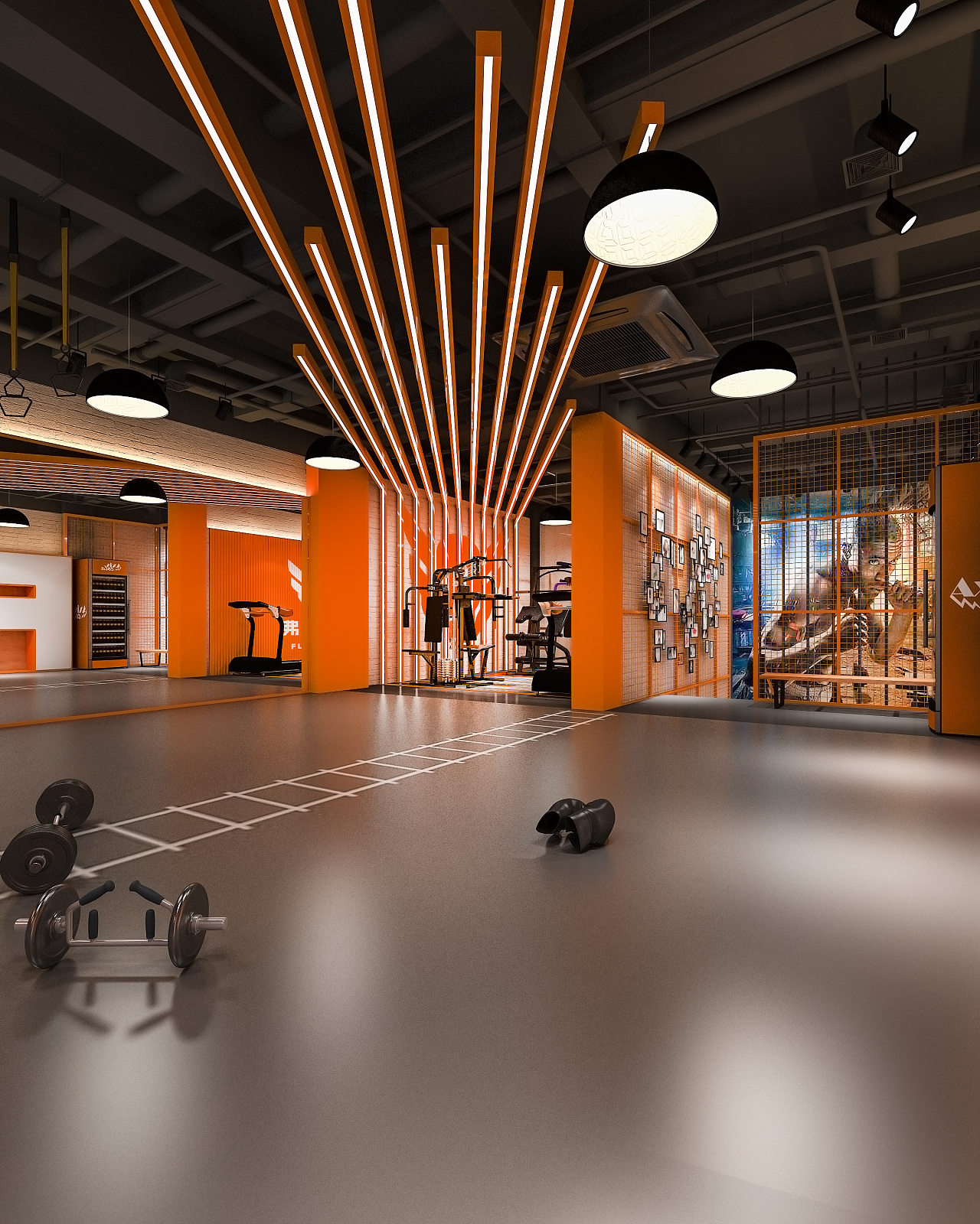 拳击主题健身训练馆-9