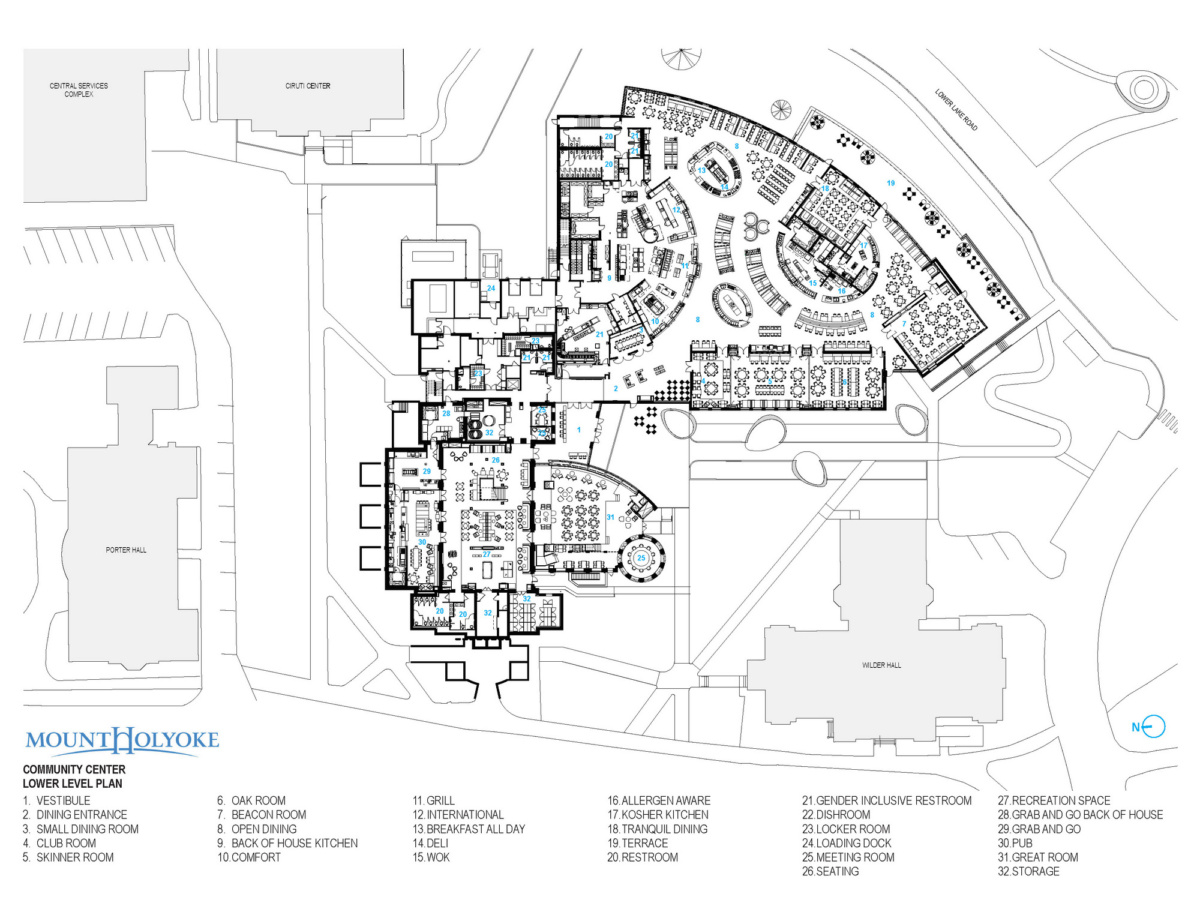 Mount Holyoke College 社区中心 | 历史与现代交融的校园核心-28