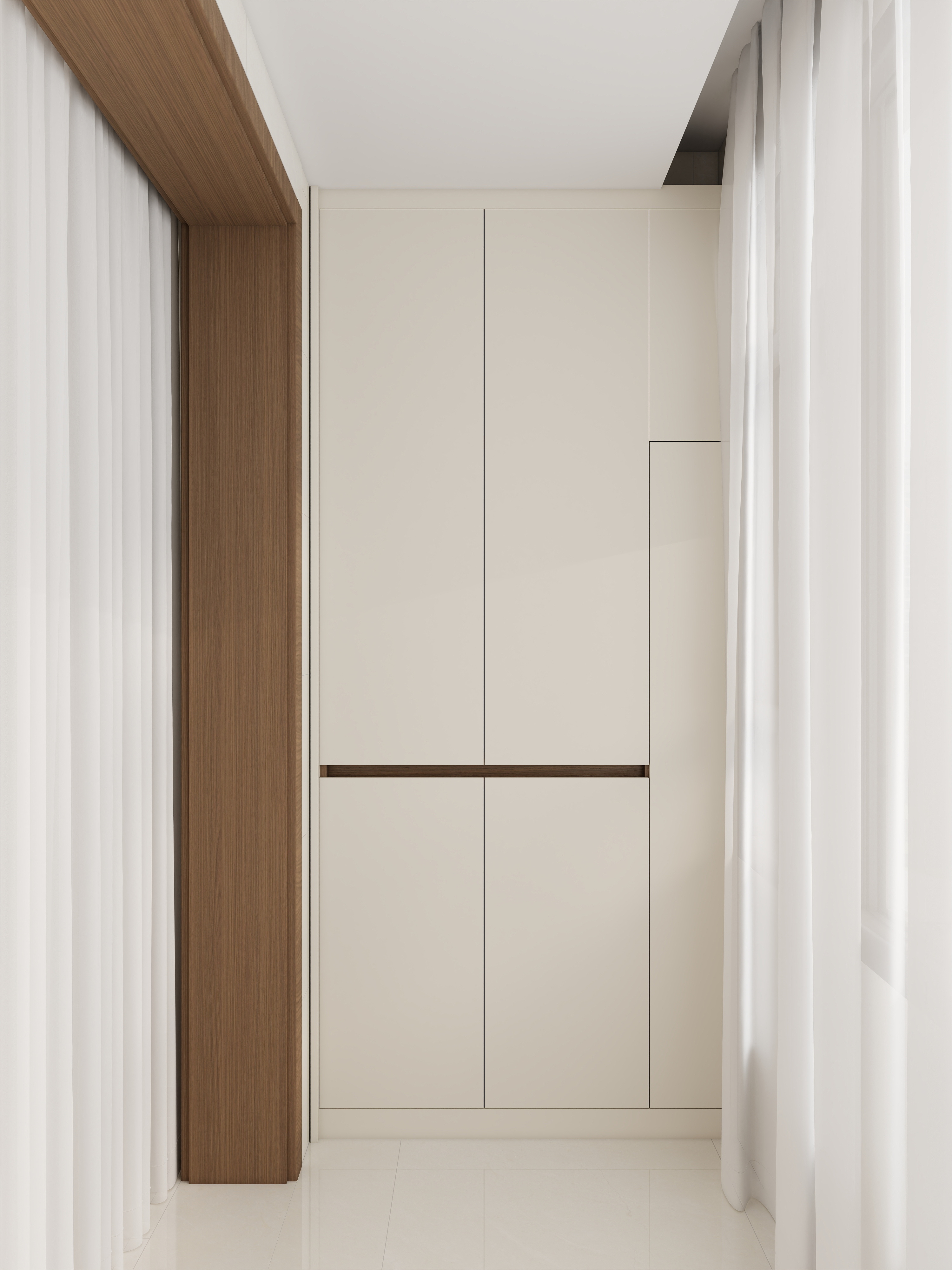 现代风格：原木和白色的融合之家-14