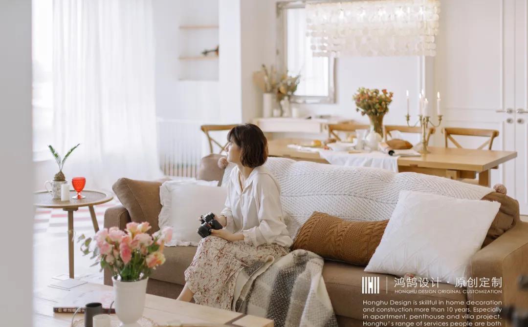 法式复古风与美式乡村风的完美融合丨鸿鹄设计-9