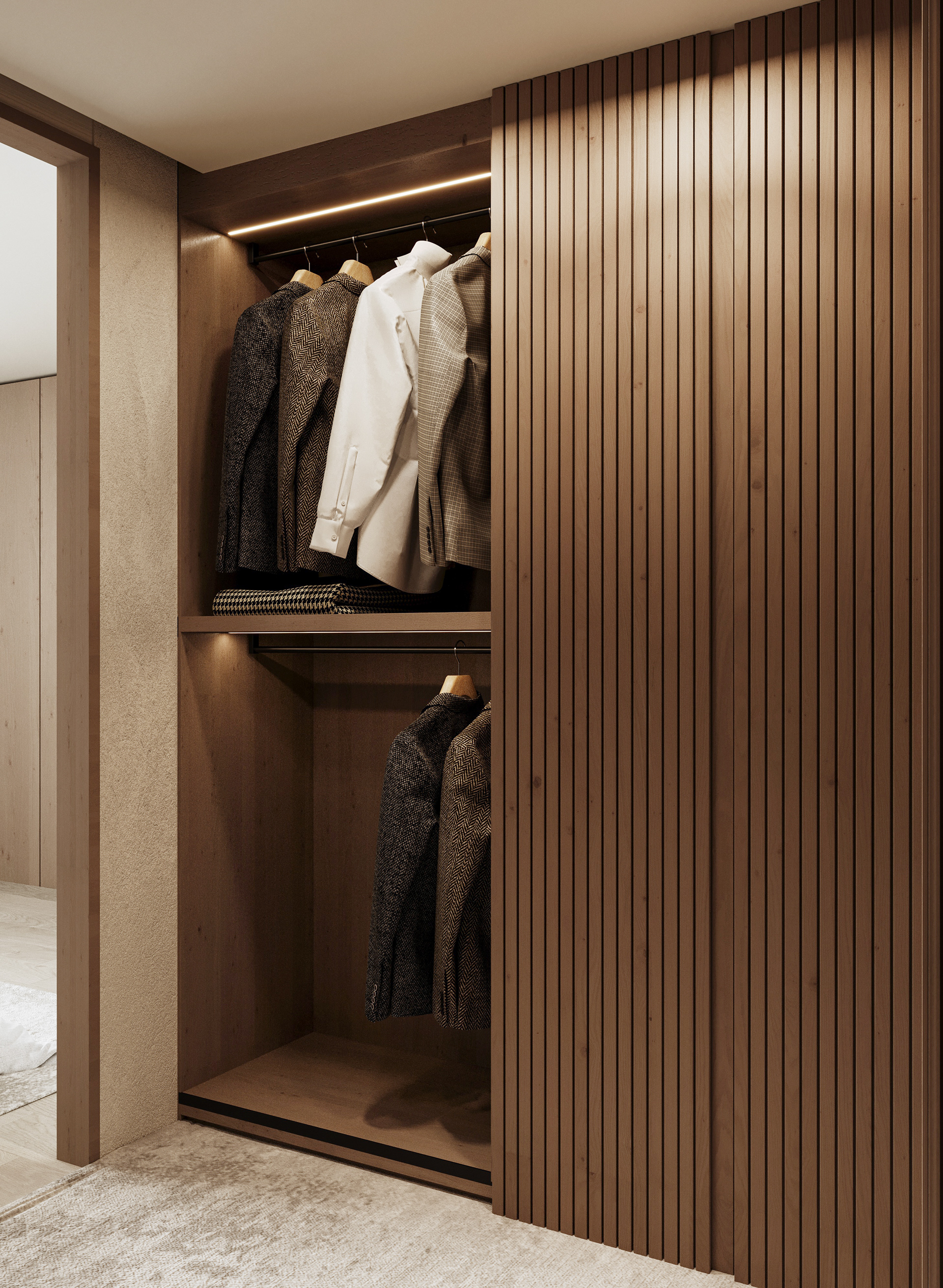 现代主卧室设计丨沙特阿拉伯丨Reel Studio-19