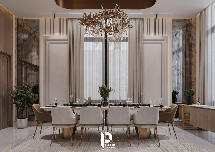 会议室与餐厅室内设计丨沙特阿拉伯利雅得丨Patio Architects L.L.C-13