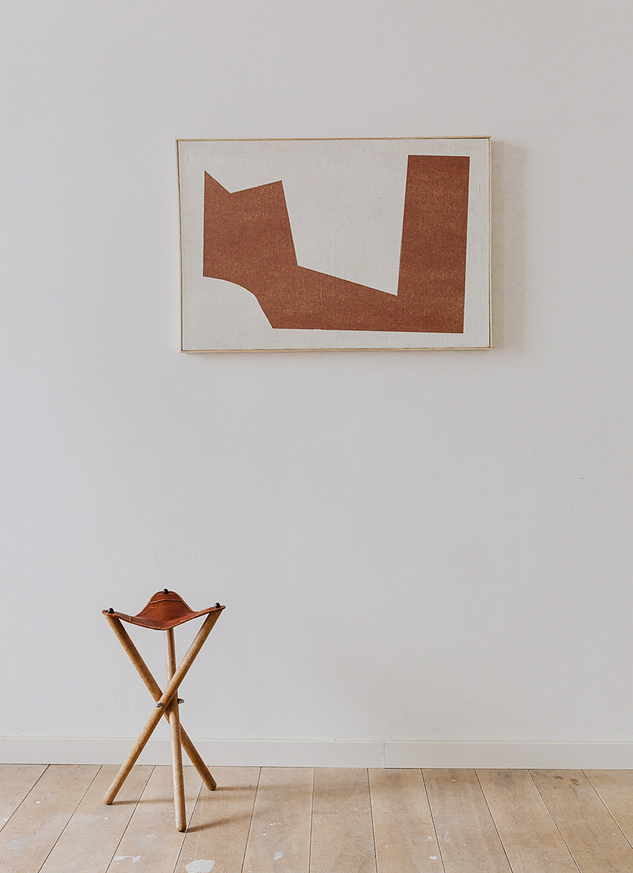 柏林艺术家金·巴特尔特的蜡笔抽象画“绘画”-4