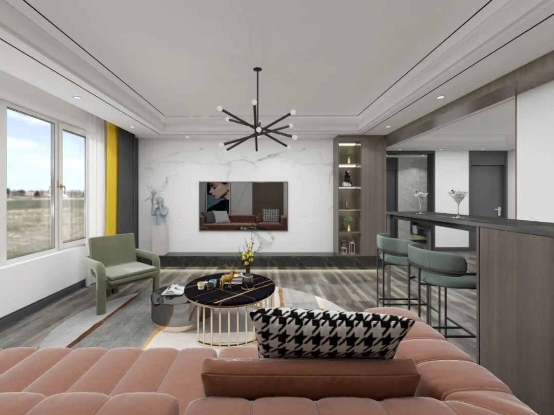 122㎡现代婚房设计-24