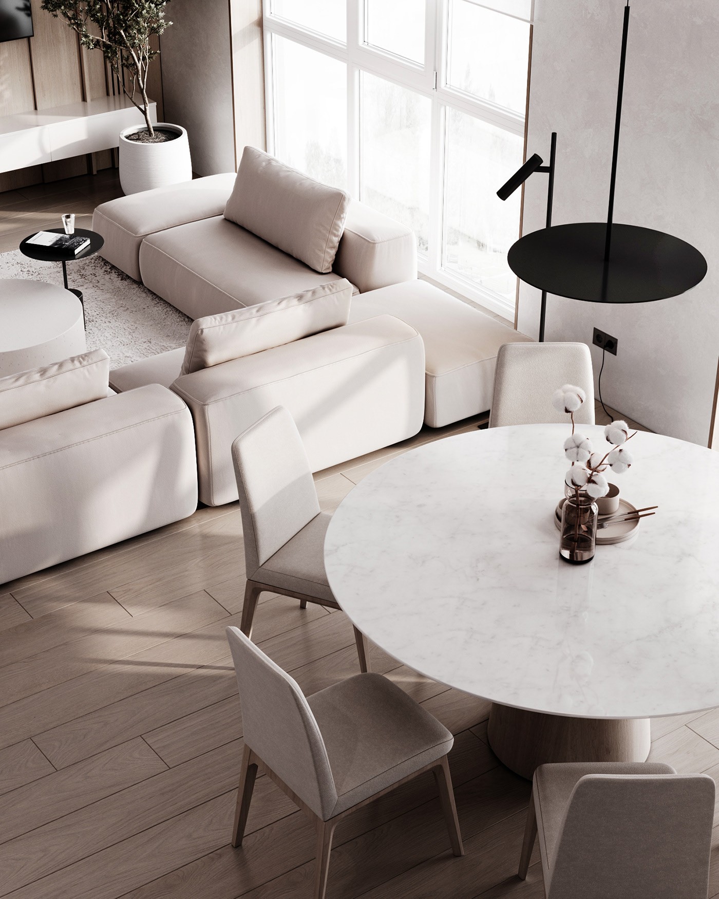 73㎡浅色系公寓设计 既舒适又温馨！-8