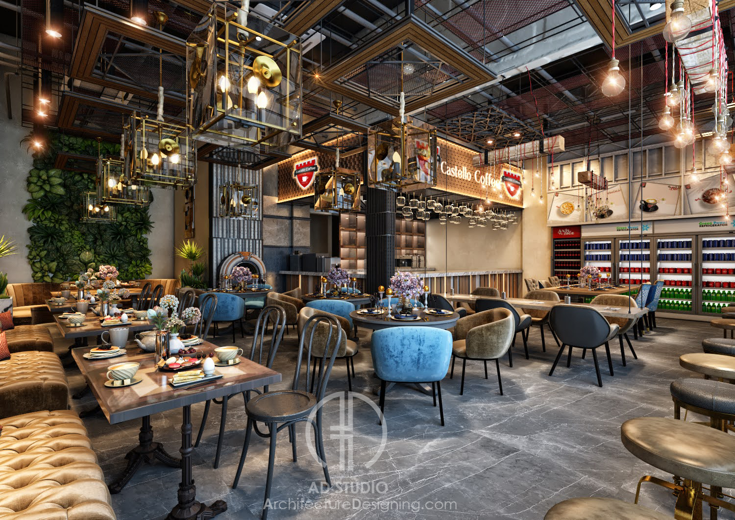 现代咖啡店室内设计丨沙特阿拉伯丨AD 工作室-5