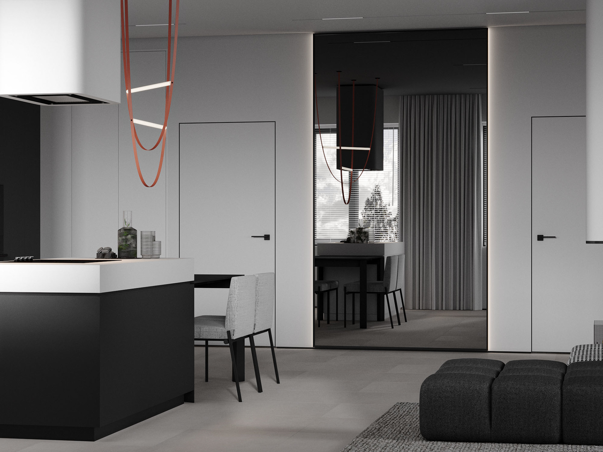 深色系公寓设计 既稳重又有设计感-2