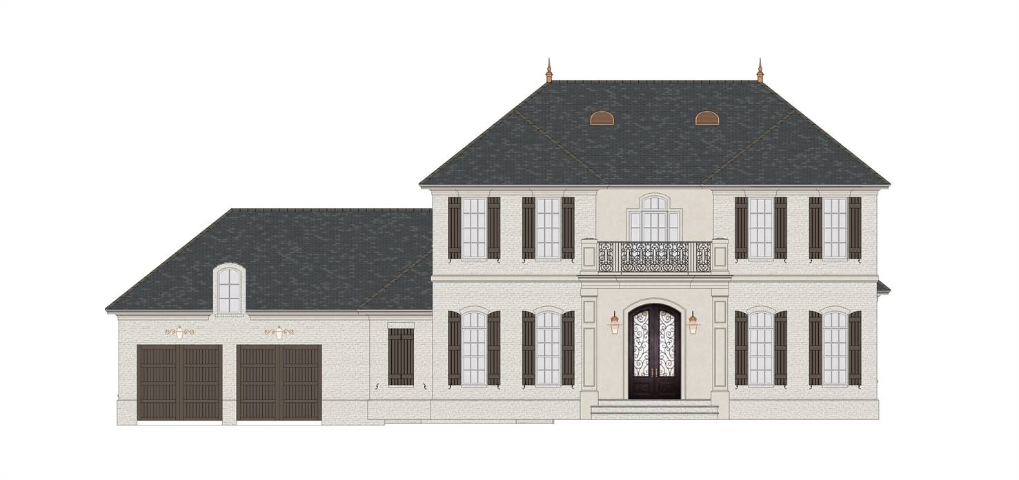 传统两层房屋设计方案  方案9626-5