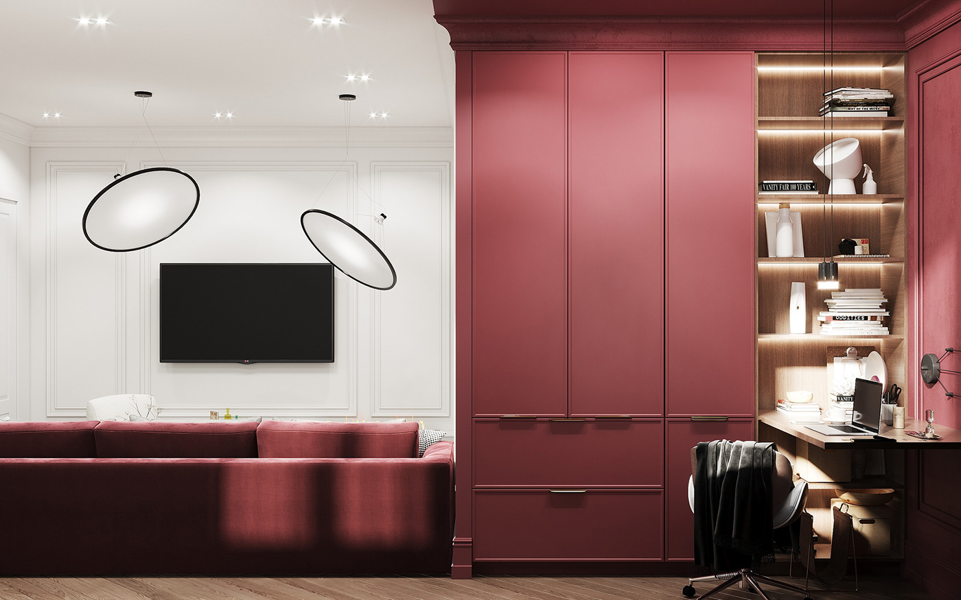 Anastasiya Gushchina丨平层丨Дизайн проект кухни-гостиной от студии Mossebo Voronezh-7