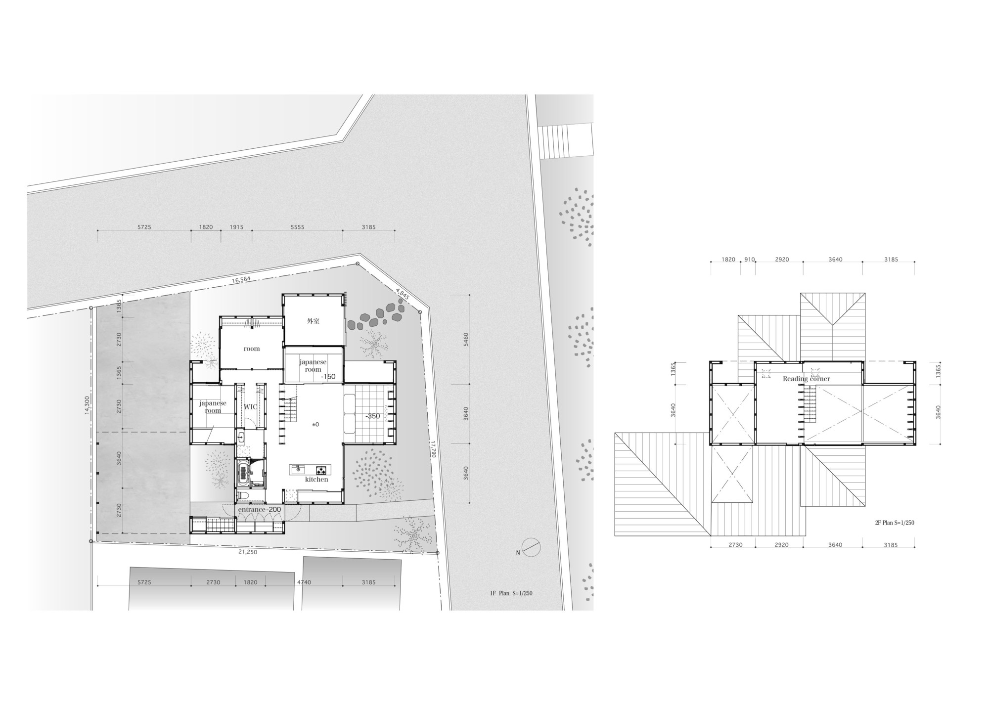 parentheses house / 书架核心的家居空间-2