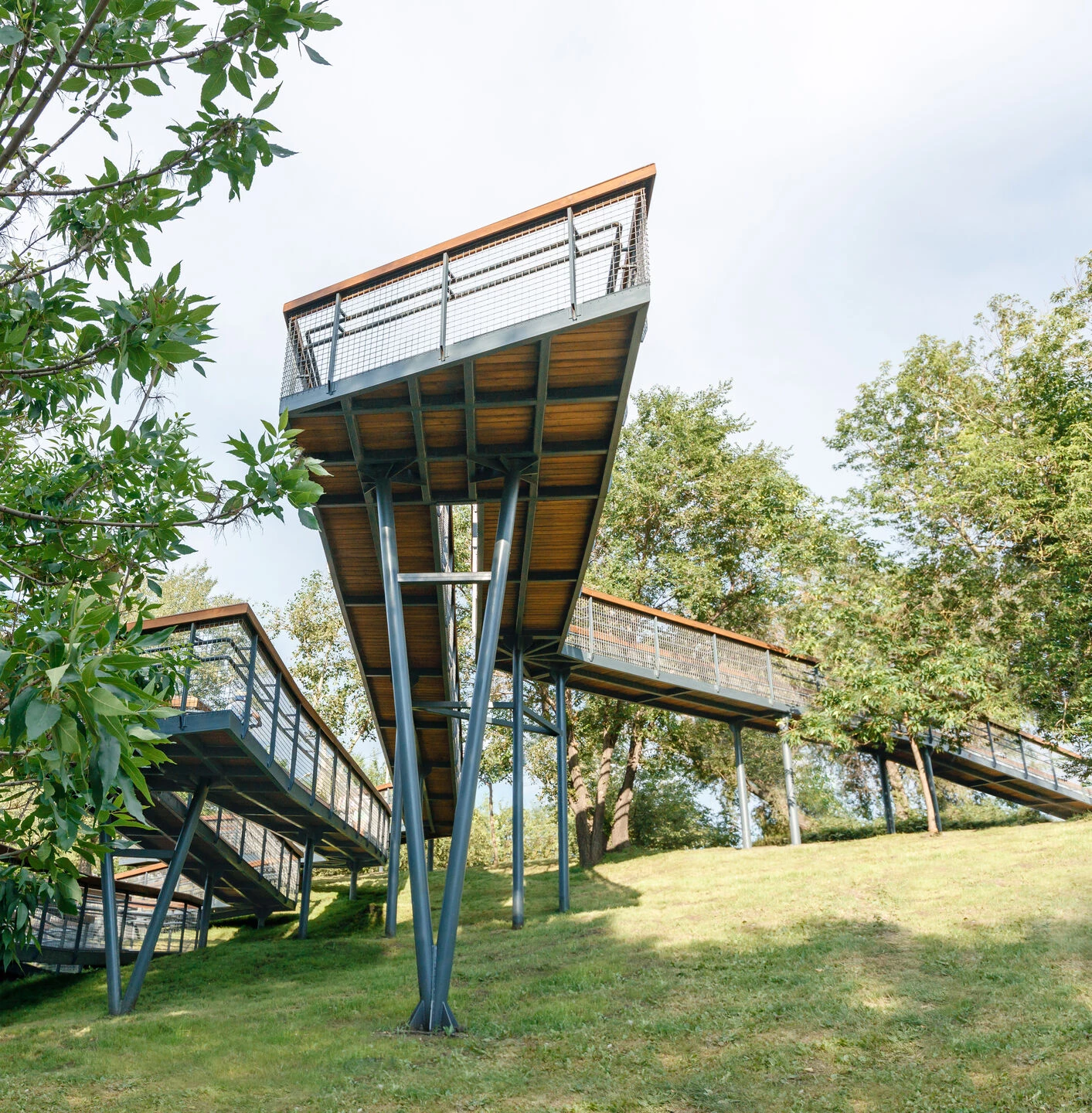 带观景平台的斜坡丨俄罗斯克拉斯诺亚尔斯克-7