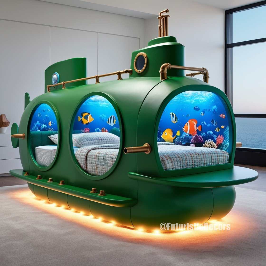 Submarine Aquarium Beds（潜艇水族馆床）-2