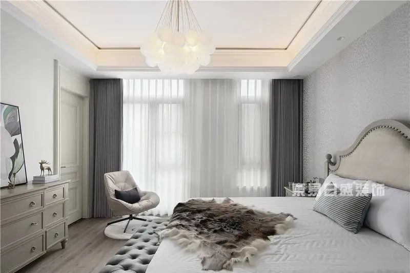 350㎡简美风装修实景，住进画一样的大宅-45