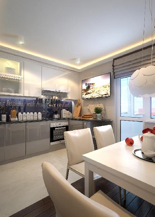 67平米公寓室内设计项目丨俄罗斯莫斯科丨莫斯科设计学院室内设计工作室-35