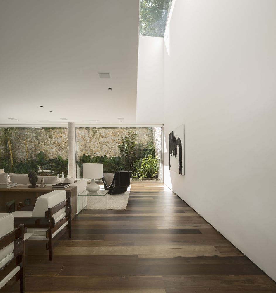 巴西圣保罗简约别墅,融入自然的绿意生活-37