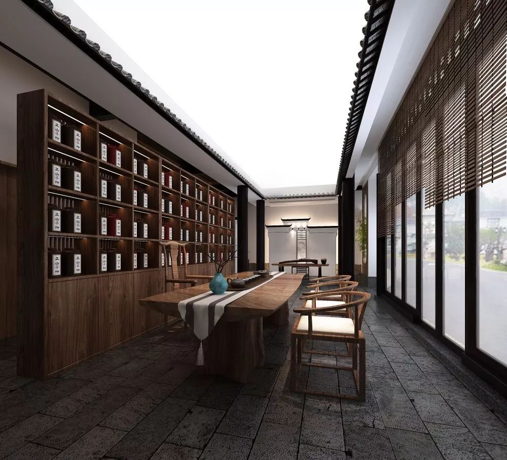 壹木装饰丨中匠茶叶 | 宁静茶香,上下杭间的雅致空间-16