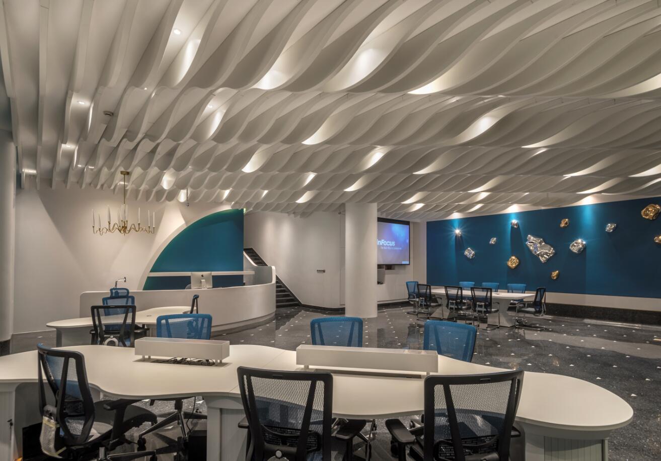 南京河西进出口贸易公司办公室设计 | 扬帆远航的海之韵-10