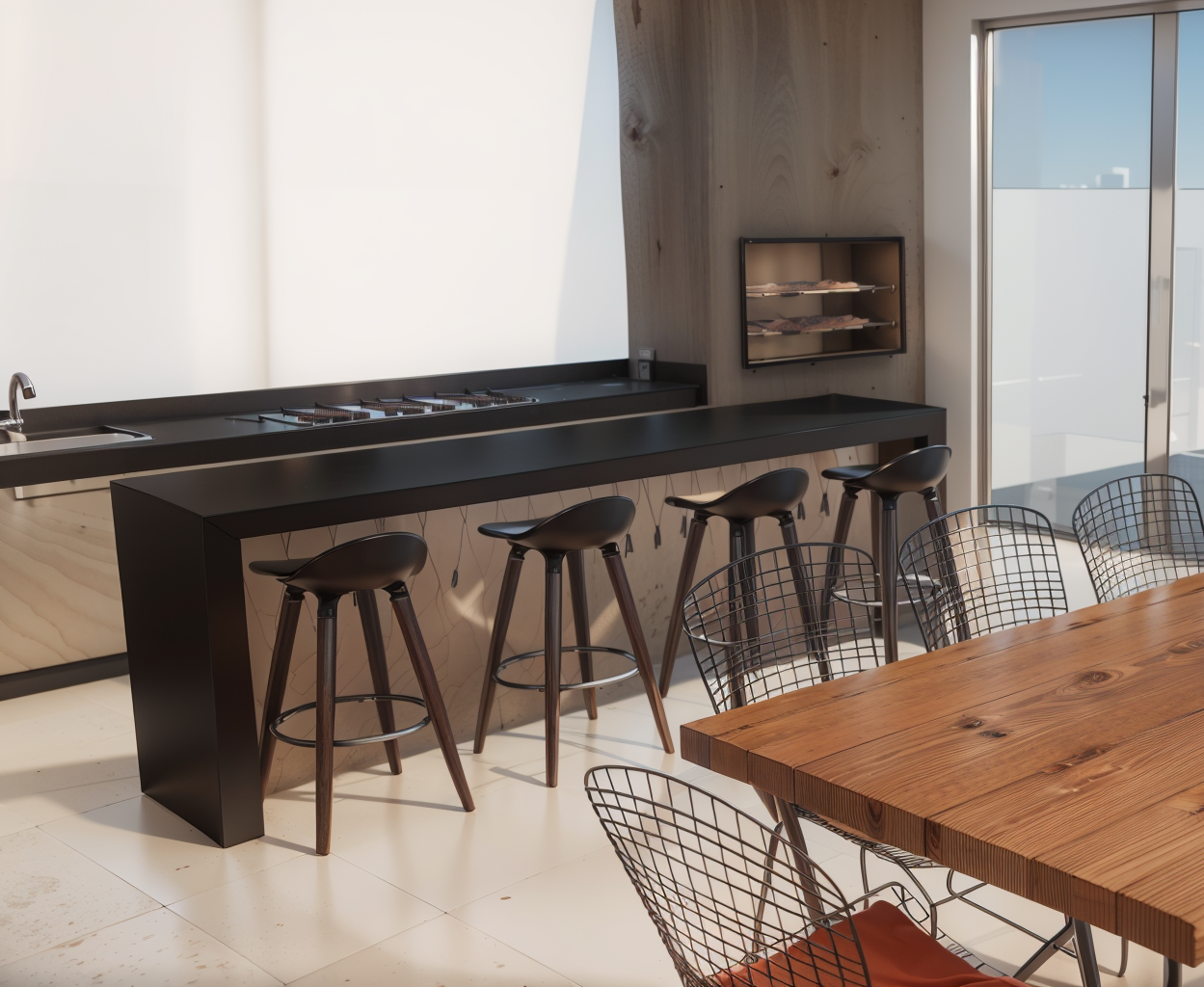 Renderização | Área Gourmet e Cozinha-8
