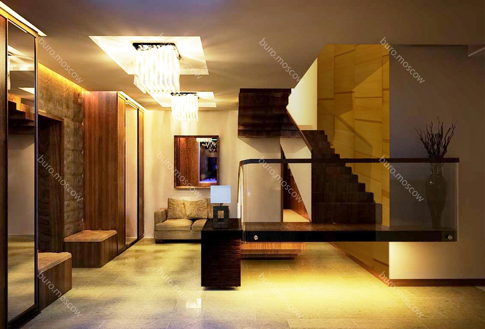 莫斯科州家庭别墅室内设计项目丨俄罗斯莫斯科-0