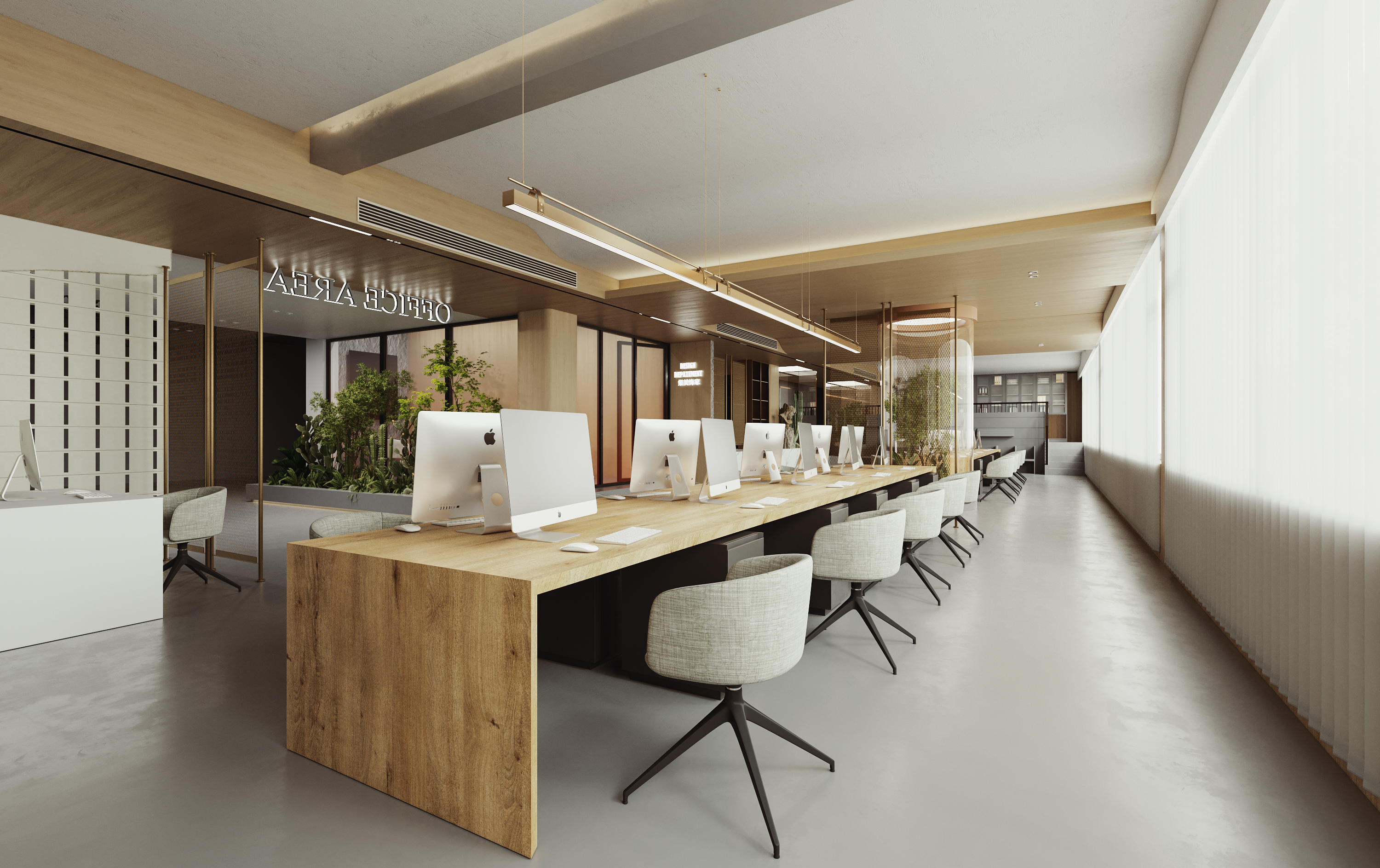 集美饰家丽都设计部办公区设计丨中国濮阳丨玖伍空间设计机构-12