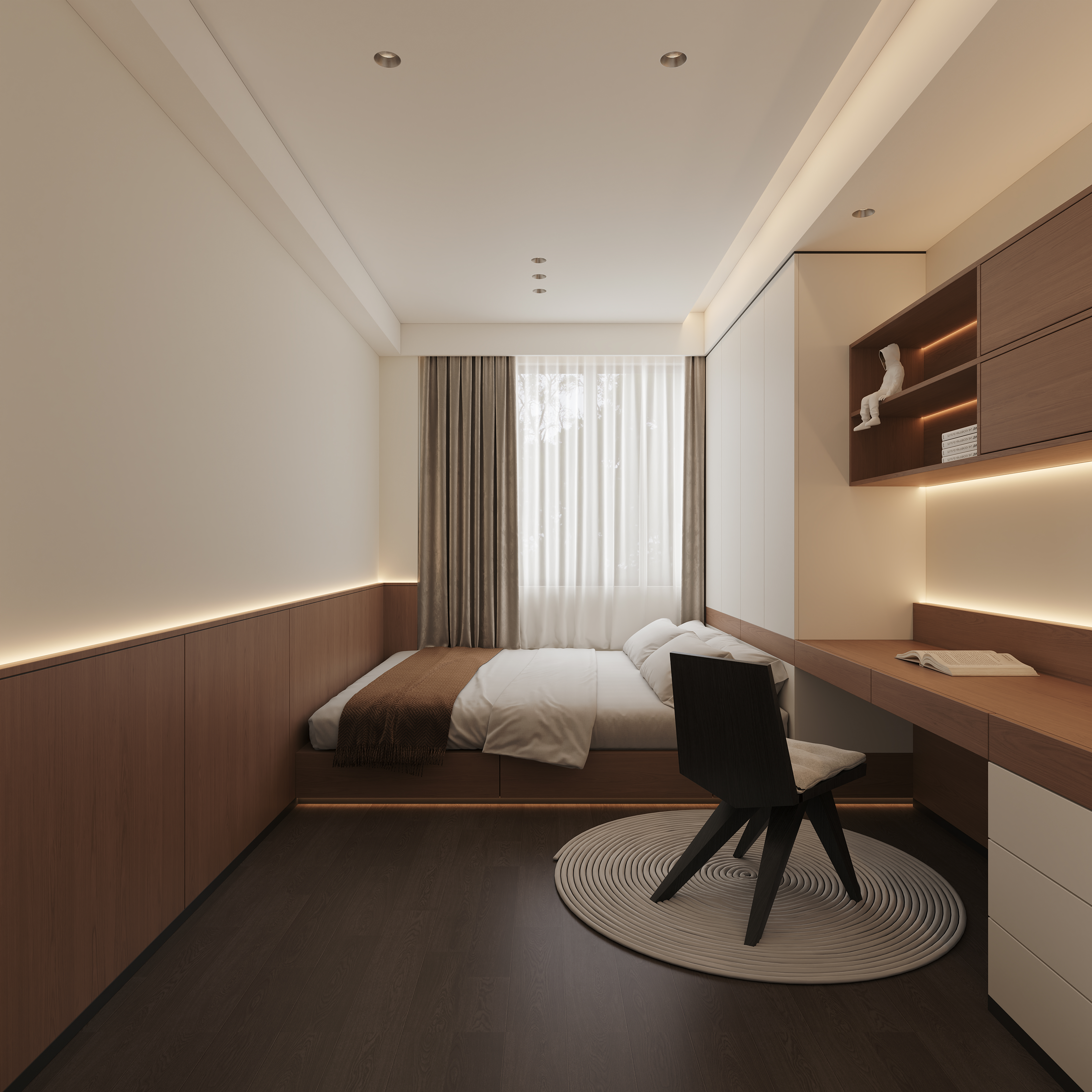 沈阳 荣华府242㎡   现代简约风效果表现-13