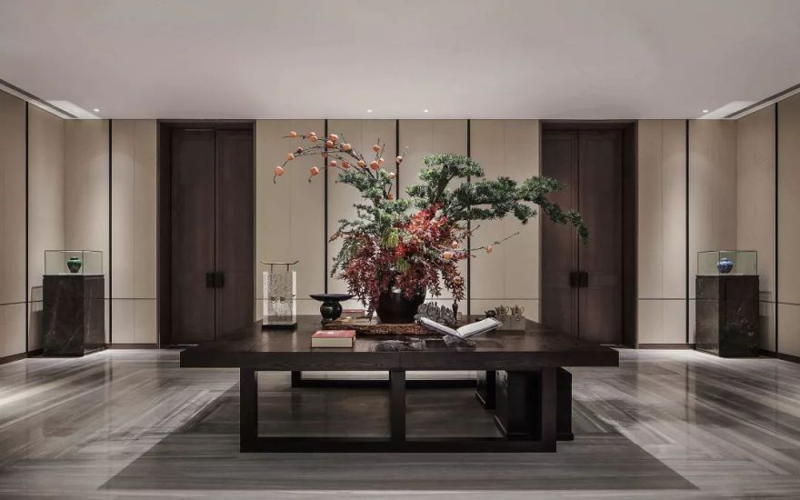 广州臻园营销中心 | “四水归堂”的中式美学空间-28