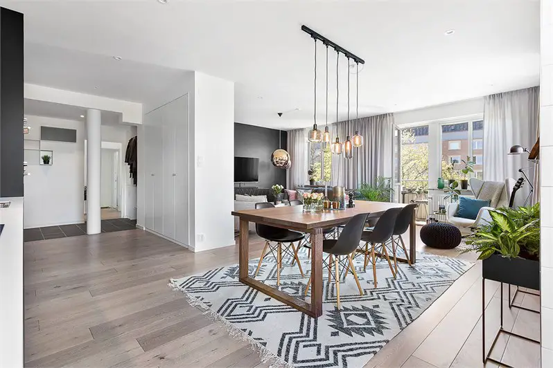 瑞典 92 平米三室一厅工业风公寓-10