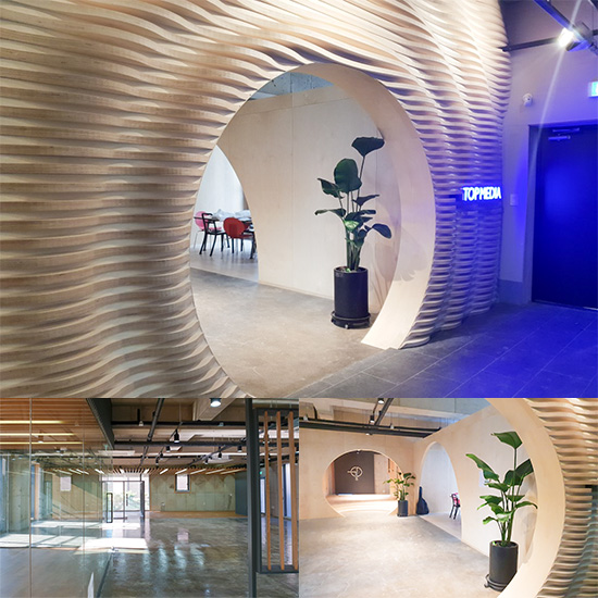 现代风 90 平娱乐公司办公室设计-1