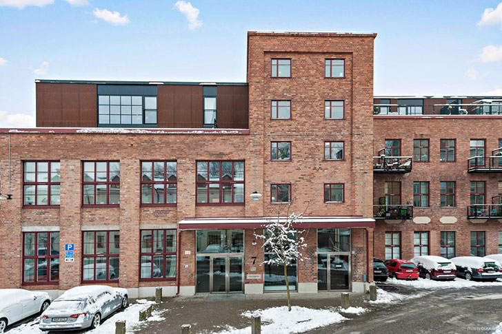 斯德哥尔摩旧工厂变身现代宽敞公寓-2