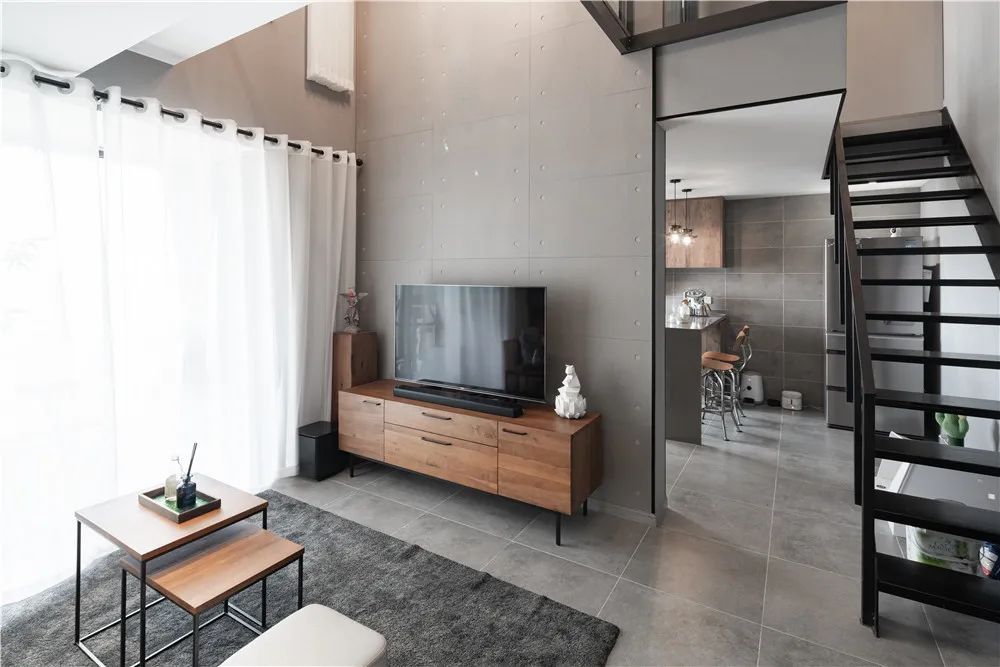 110㎡现代工业风之家，喵星人与主人的舒适小天地-36