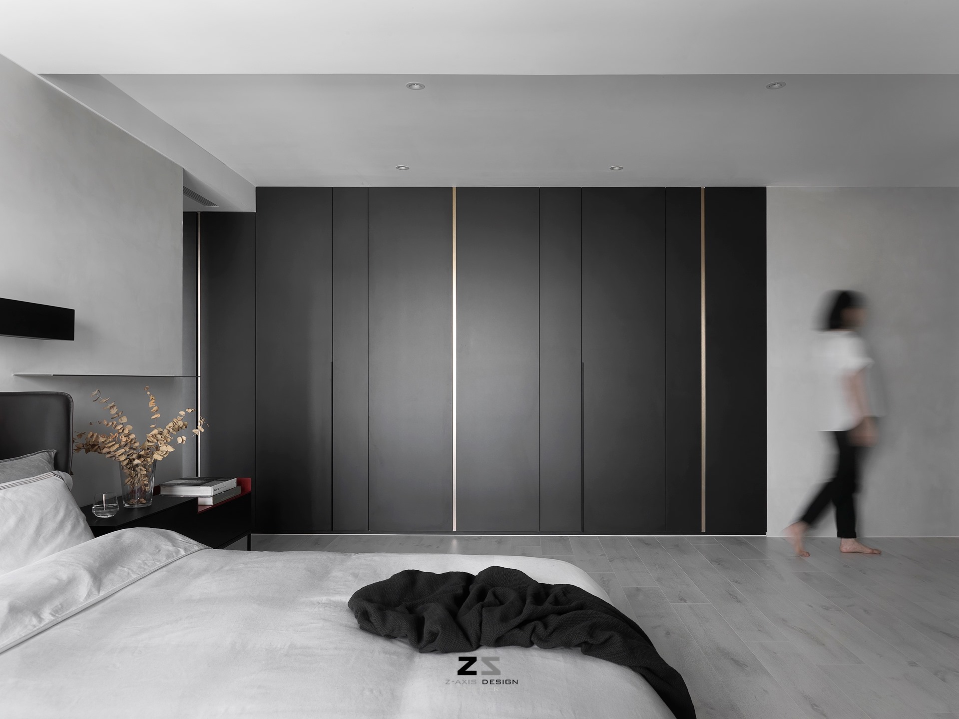 台中郭宅 Z 轴空间设计，旋转电视串联生活空间-26