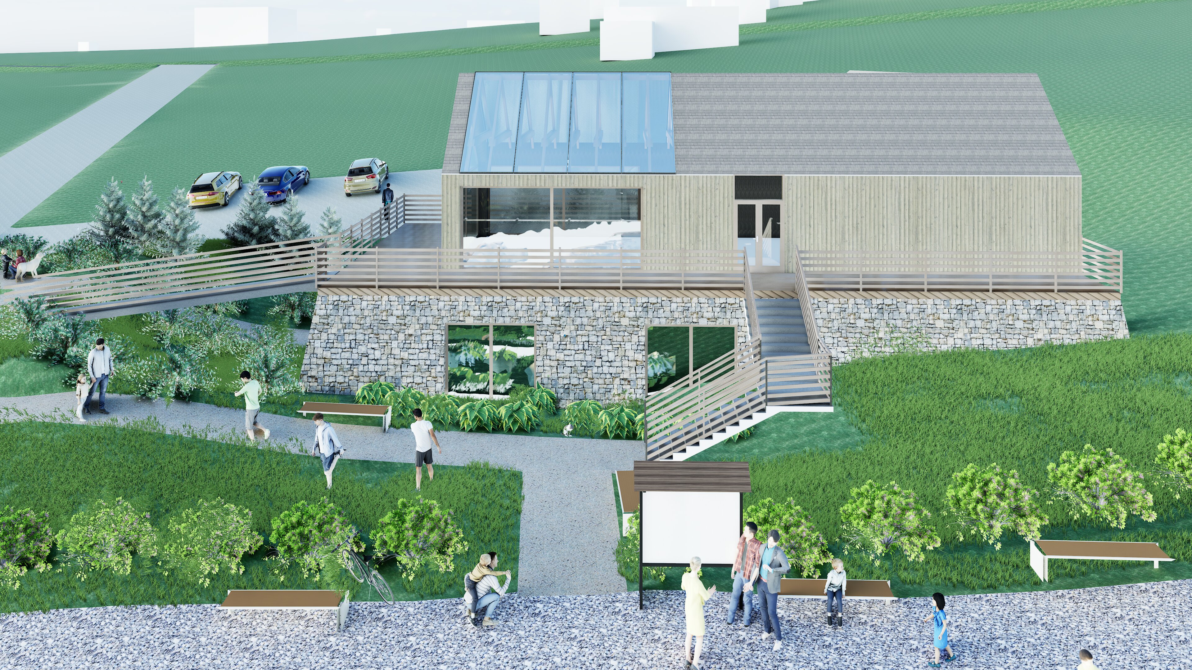 Jabłonka自行车道观景台项目-9