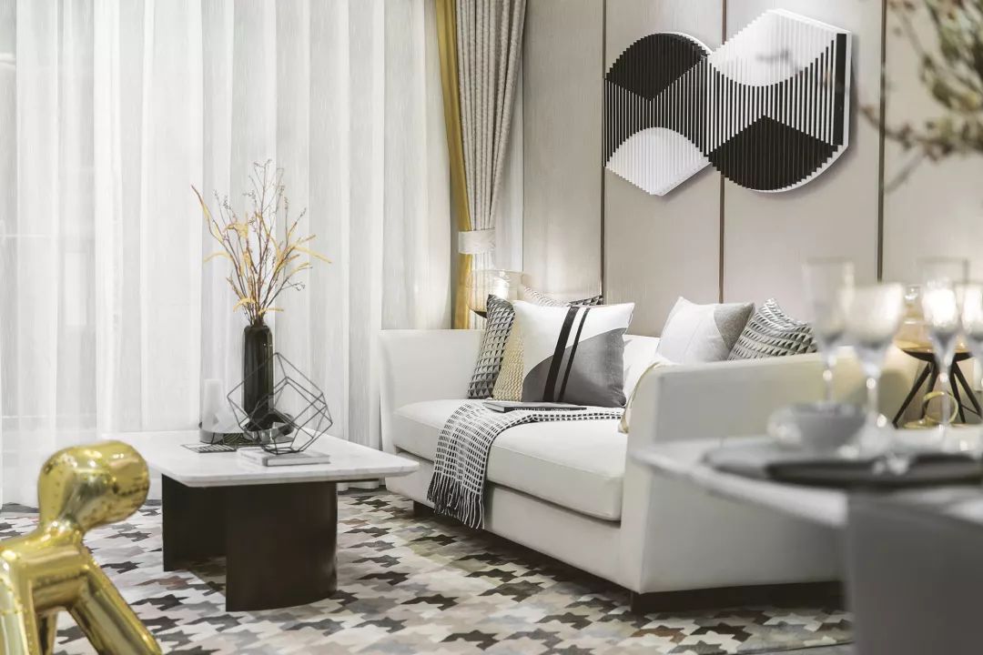 温岭·宝龙广场样板房 | 几何美学演绎居家空间-6