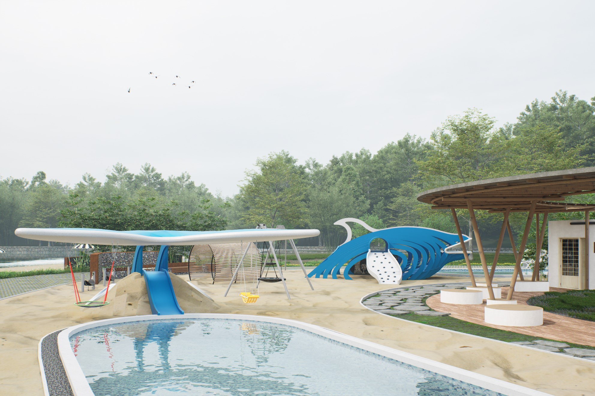 丹霞灵溪景区中心岛升级改造丨中国韶关-15