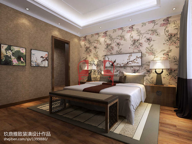 儒雅厚物 【奕聪花园】四室设计-14