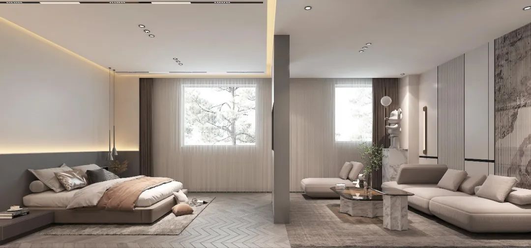 现代轻奢风住宅设计丨中国包头丨包头市众诚装饰-42