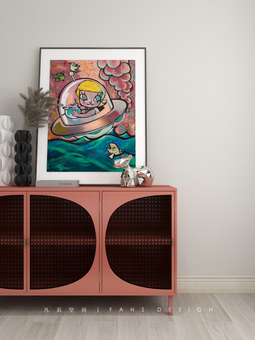 花漾摩登 · 现代简约风格与艺术元素的完美融合丨中国成都丨成都凡石空间设计-68