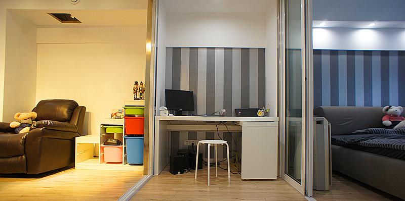 北欧简约风小户型设计 | 原木色与白色文化石的完美搭配-14