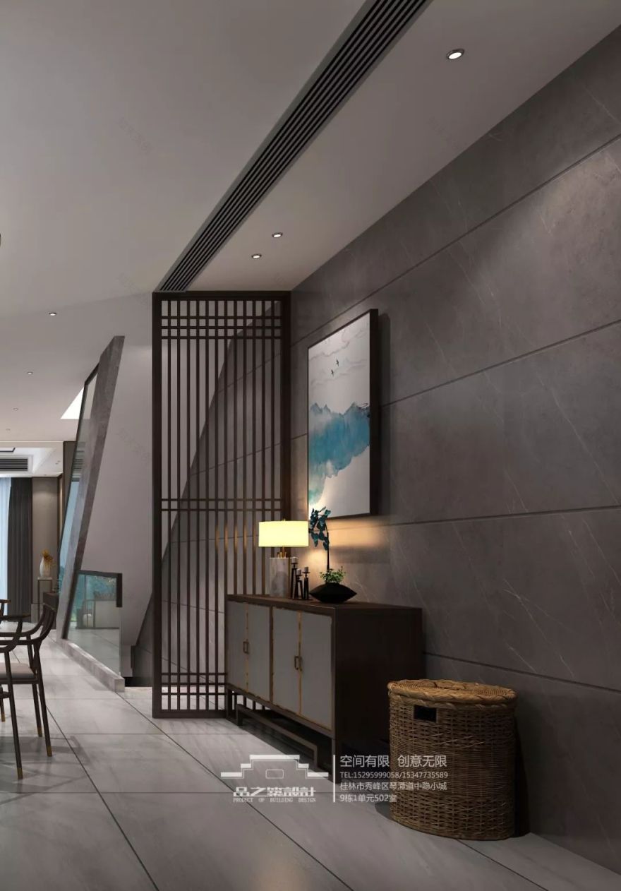 新桂系设计 | 桂林 480㎡别墅空间,品茗生活之美-13