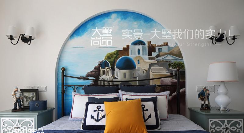 海心岛蓝白地中海风格家居设计-20