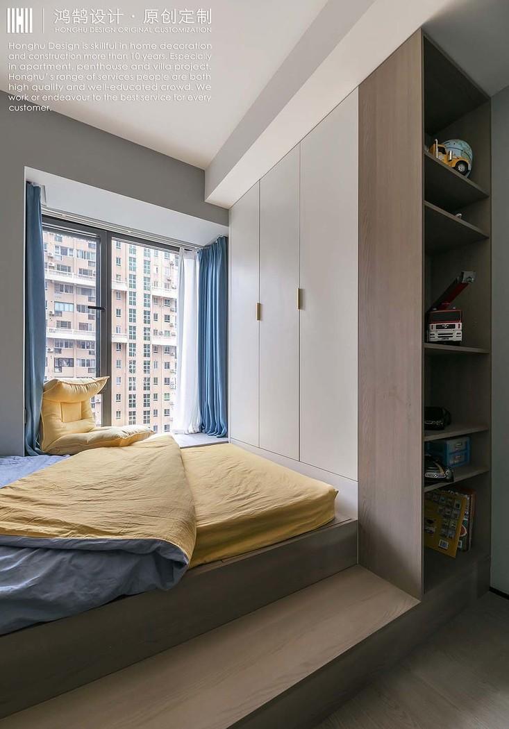 白色平层空间的灵动设计丨中国上海丨鸿鹄设计上海-31