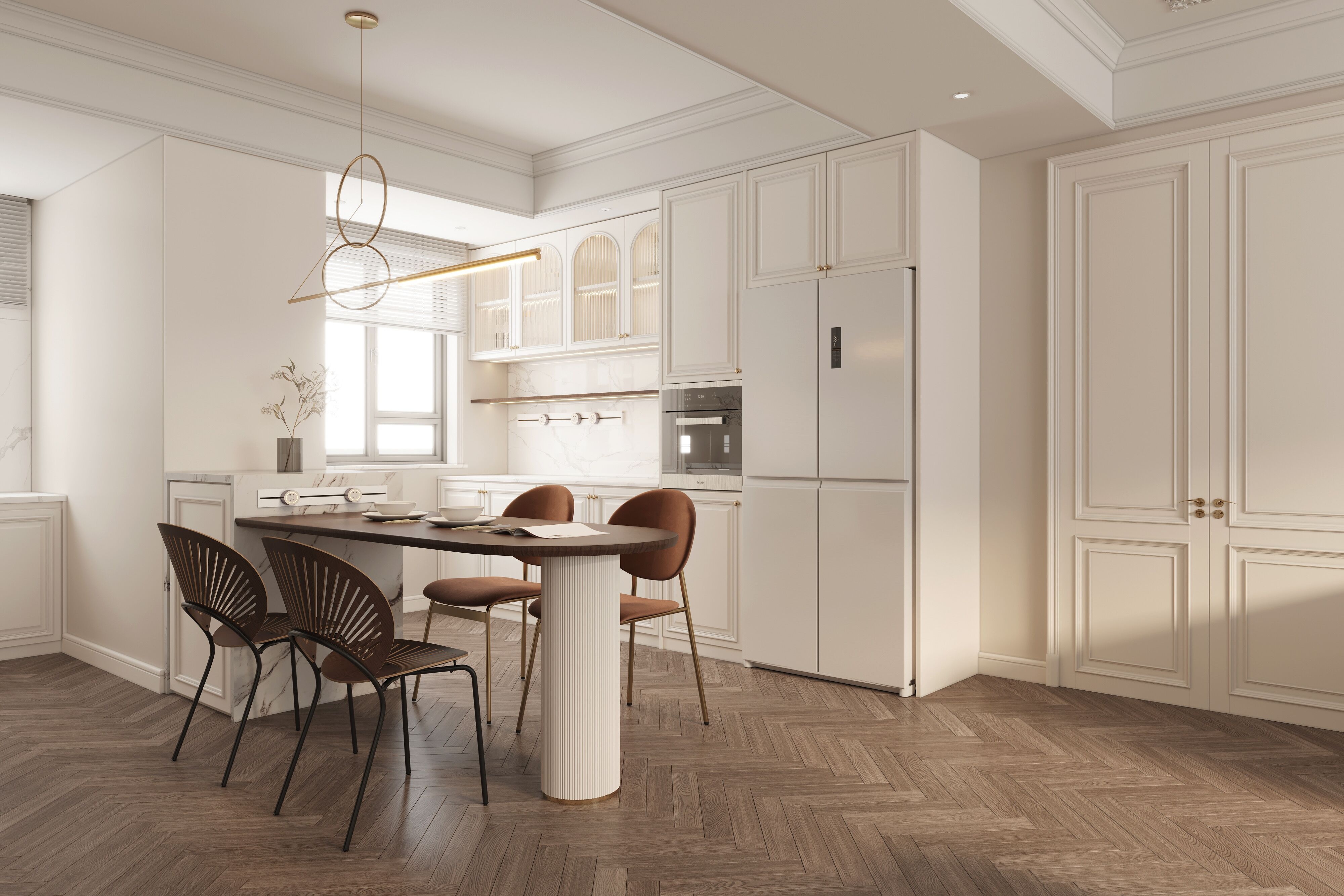 东木设计 | 极简法式，松弛又自然-8