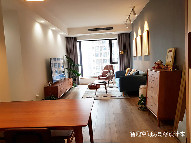 万科理想城原木北欧软装案例-8