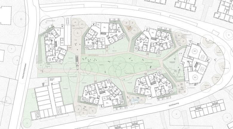Andri Cajos Architekten AG丨Ersatzneubau Wohnüberbauung Schönauring, Zürich-Seebach丨瑞士-1